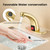Brush Gold Motion Sensor Touchless Bathroom Automatic Faucet