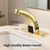 Brush Gold Motion Sensor Touchless Bathroom Automatic Faucet