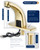 Brush Gold Motion Sensor Touchless Bathroom Automatic Faucet
