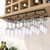 MOCOUM Wine Glasses Rack Under Cabinet Stemware Rack,Wine Glass Hanger Rack Wire Wine Glass Holder Storage Hanger for Cabinet Kitchen Bar (Black, 5 Rows 2 Pack)
