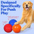 Doggie Dooley Virtually Indestructible Dog Ball - 14 Inch Hard Plastic Interactive Dog Toy for Large Breeds Over 75+ lbs - Built for Herding & Push Play - Floats in Water, Made in USA -Colors May Vary