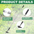 YEELOR Triangle Garden Hoe, Carbon Steel Push-Pull Weeding Tool