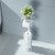 Toilet Paper Holder Free Standing, Adjustable Height, Tissue Paper Roll Dispenser with Shelf for Bathroom Storage Holds Reserve Mega Rolls White