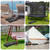 400 LBS Umbrella Base Weights Sandbags, 8 Packs Heavy Duty Sand Bags