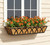 Y&M 4pcs 24 Inch Planter, Metal Window Boxes with Coco Liner, Indoor Outdoor Hanging Flower Planter for Garden, Lawn, Balcony, Porch, Fence, Patio Rail