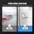 Toilet Handle Replacement Kit for TOTO Toilets, Upgrade THU068#CP Trip Lvr for St743S Side Mount Metal Toilet Flush Tank Lever Handle with Flapper Chains for TOTO Kohler Toilet Tank, 1-Pack