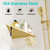 Qeke 10" Corner Shower Shelf, 2 Pack Tile Corner Shelves, Brushed Golden