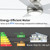 POCHFAN 42 Inch Brushed Nickel Ceiling Fans with Lights and Remote, LED Low Profile Flush Mount Ceiling Fan for Bedroom, Living Room, Patio, Quiet DC Motor, 5 Blades