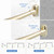 TOPROD Curved Shower Curtain Rod 48-72 Inches Adjustable Round Shower Rods