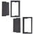 Hiorucet Cast Iron Fireplace Ash Dump Door Chimney Cleanout Door, Chimney Cleanout Cover, Ash Dump Cover, Fireplace Cleanout Cover Used to Isolate Ashes for Easy Cleanup of Debris, 4 1/2 by 8 5/8 Inch