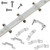 100 Pack LED Strip Light Mounting Bracket for 13-14mm IP67/IP68 Strip Light