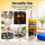ForgeVibe 2Pcs Spray Grill Cleaner,Kitchen Degreaser Spray,Powerful Degreaser,Degreasing Spray Grill Cleaner,Suitable for Surface Cleaning of Stainless Steel, Steel,and Ceramics