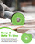4.5" 3 Pcs Diamond Rock Slab Grinding Disc, Multi-Pore Flat Cutting Blades