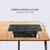 Furniture Recessed Power Strip with USB C 20W & USB A 18W,2 Outlets 3 USB Ports(2 USB C+1 USB A),Flush Mountable Electrical Outlet for Desk Cabinet Nightstand Counter, 6.56ft Flat Plug Cord (Black)