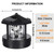 VLUOO Solar Lighthouse Rotating Light, 360° Rotating LED Beacon Lamp, IP44 Waterproof Solar Powered Lighthouse Light, Auto On/Off Outdoor Decorative Lamp for Garden Lawn Patio Yard