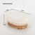 YAHUAN Round Bread Basket Serving Woven Bread Baskets Wicker Basket Sourdough Proofing Basket with Removable Liner and Cover (Wicker)