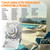 New T104M Mechanical Timer Switch (Mechanism Only), 24-Hour Heavy-Duty Timer Switch for Pool Pumps, 208V-277V 40A DPST, with High-Contrast White Dial, 4 Pairs of Trippers Included