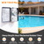 New T104M Mechanical Timer Switch (Mechanism Only), 24-Hour Heavy-Duty Timer Switch for Pool Pumps, 208V-277V 40A DPST, with High-Contrast White Dial, 4 Pairs of Trippers Included