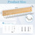 Lomrsiul Tie Rack Belt Hanger Wall Mounted Tie Organizer Natural 1 Pack