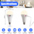 Powfloven 5000mAh Rechargeable Light Bulbs with Remote, E26 Wireless LED Battery Operated Light Bulb for Non-Hardwired Lamps, 500LM, 3 Color Temperatures, Dimmable, Timer, 1 Pack