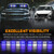 XRIDONSEN 2x 17 inch 40 LED Blue White Emergency Dash Strobe Lights
