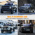 XRIDONSEN 2x 17 inch 40 LED Blue White Emergency Dash Strobe Lights