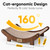 FUKUMARU Extra Large Sisal Cat Scratcher Bed Indoor Sturdy Wood Scratch Bed