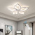 Garwarm Modern LED Flush Mount Ceiling Light, 23.6" Dimmable with Remote