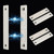 Magnetic Door Catch, ZUONAI Heavy Duty Cabinet Magnets for Closure Double Magnetic Cabinet Door Catch Black Drawer Magnets Strong Hold for Closet, Wardrobe, Cabinets (3, Silver)