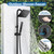 Cinwiny Outdoor Shower Kit with Handheld,Square Rain Shower,Matte Black