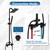 Cinwiny Outdoor Shower Kit with Handheld,Square Rain Shower,Matte Black