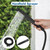 Cinwiny Outdoor Shower Kit with Handheld,Square Rain Shower,Matte Black