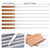KAOROU Kabob Skewers 23 Inch Long,2/5 Inch Wide Heavy Stainless Steel with Wood Handle,Perfect for Koobideh Kebab Persian/Brazilian Style Chicken Shrimp Kebab,Set of 7 with Bag