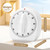 Kitchen Timers for Cooking, 60 Minute Wind Up - Chef Cooking Timer with Loud Alarm,100% Mechanical Desk Timer -No Batteries Required - Manual Countdown timers for Home, Study and Cooking (White)