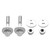 HAOTOM 2 Set Rear Camber Adjustment Eccentric Bolt Kit DG9Z-5K978-A Compatible For Ford Edge 2007-2024,Fusion 2013-2020,Mustang 2015-2024,For Lincoln MKX MKZ 7T4Z-5K751-A (6 PCS)