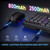 RGB Wireless Keyboard Mouse Combo with Ergonomic Wave, Silent Rechargeable