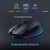 RGB Wireless Keyboard Mouse Combo with Ergonomic Wave, Silent Rechargeable
