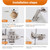 HBL' 2 Pack 45° Corner Cabinet Hinges, 45 Degree Angled Hinge Replacement for Diagonal Wall Cabinets, 35MM European Soft Close Hinges for Frameless Doors