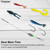 THKFISH Fishing Weights Bullet-Weights Carolina Ready Rigs Pre Rigged Carolina Rigs 1/5oz 10pcs