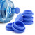 Silicone Replacement Caps Pack of 6, No Spill 5 Gallon Water Jug Lids Leak Proof Fit 55mm Bottles
