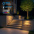 LEONLITE 4-Pack 12 Inch LED Hardscape Lighting, 3W/5W/7W, 2700K Soft White