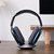 ELECOGO All-Aluminum Headphone Stand for AirPods Max, Full CNC-Machined Metal Base with Soft Silicone Contact Pad, Futuristic Ring Design, Stable Desktop Display Dock (Gray)