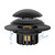 2 in 1 Tub Stopper Bathtub Drain Hair Catcher with Dual Filtration Design, Anti-Clogging Bathtub Drain Plug Bath Tub Stoppers for 1.45-1.8" Drain Shoe, Black