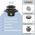 2 in 1 Tub Stopper Bathtub Drain Hair Catcher with Dual Filtration Design, Anti-Clogging Bathtub Drain Plug Bath Tub Stoppers for 1.45-1.8" Drain Shoe, Black