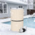 Roasivi Universal Swimming Pool Filter Cover for Cartridge & D.E. Filters for Underground and Above-Ground Pools,Beige Waterproof Material,24" D x 55" H