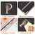 YeeCASE Server Book, Alphabet Waitress Book for Waitress, Leather Waitess Book with Zipper Pocket, Server Manual Checkbook Fits Server Apron (P)
