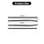 HTHE Polished Stainless Steel Chrome Window Sill Trims Compatible with 2014-2018 Chevy Silverado & for GMC Sierra Black Outer Window Sills Trims Accessories Exterior 4ps