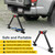 RV Hitch Mount Stabilizer, Adjustable Camper Rear Bumper Stabilizer