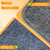 Carpet Edge Trim, Trim Lock Carpet Binding, Self Adhesive Edge Protector for Area Rug, Black Color, 20Ft, PVC Material