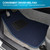 BDK Premium Carpet Blue Floor Mats for Cars - Universal Fit Interior 4-Piece Car Mats Full Set with Vinyl Heel Pad Protector - Cute Car Accessories Interior Floor Covers for SUVs & Trucks